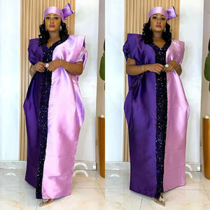 Abayas Robe Dresses Women Traditional Dashiki Ankara Outfits Gown Muslim Kaftan Maxi Long Dress-FrenzyAfricanFashion.com