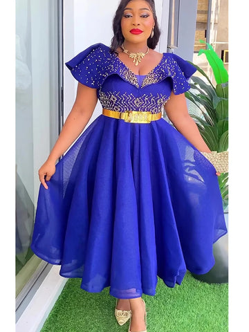 Image of Lenis Plus Size African Wedding Party DressesTurkey Outfit Robe-FrenzyAfricanFashion.com