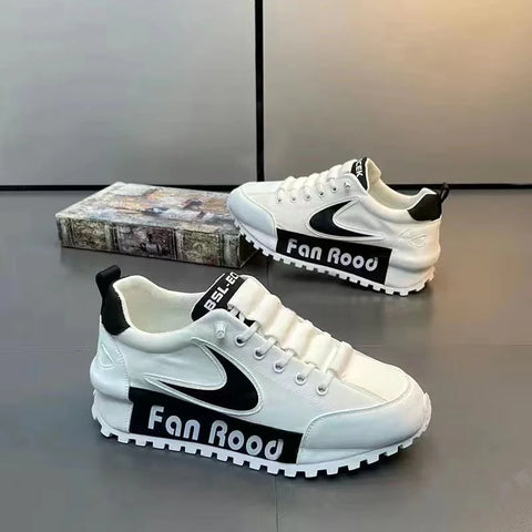 Image of Chunky Sneakers Men Running Shoes Casual Breathable Leather Mesh-FrenzyAfricanFashion.com