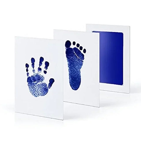 Image of Newborn Baby DIY Hand And Footprint Kit Ink Pads Photo Frame Handprint Toddlers Souvenir Accessories Safe Clean Baby Shower Gift-FrenzyAfricanFashion.com