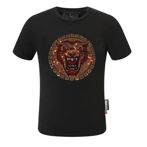 Image of Rhinestone T-shirt top tees man fashion-FrenzyAfricanFashion.com