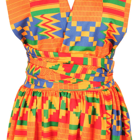 Image of african printing plus size polyester long dress-FrenzyAfricanFashion.com