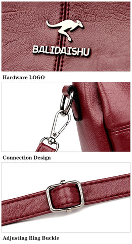 Image of Fashion Female High Quality Soft Leather Bag Ladies Handbags 2023 Women Shoulder Bag Small Crossbody Bags for Women Sac A Main-FrenzyAfricanFashion.com