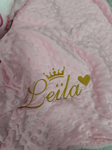 Image of Custom Name Personalized Baby Blanket Swaddle Baby Stroller Bed Crib Sleep Cover Baby Birthday Gift For Newborn Boys and Girls-FrenzyAfricanFashion.com