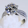 Luxury Designer Six-claw Oversized Zircon Titanium Steel Ring Moissanite Engagement Rings for Women Wedding Party Jewelry anillo-FrenzyAfricanFashion.com
