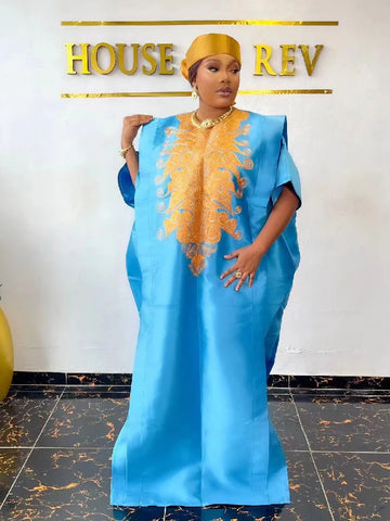 Image of African Bubu Dress Women Party Dresses Traditional Muslim Kaftan Robe-FrenzyAfricanFashion.com