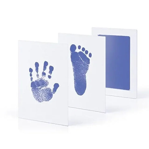 Image of Newborn Baby DIY Hand And Footprint Kit Ink Pads Photo Frame Handprint Toddlers Souvenir Accessories Safe Clean Baby Shower Gift-FrenzyAfricanFashion.com