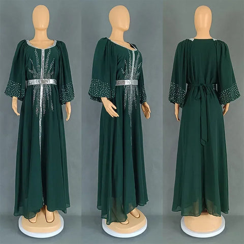 Image of Abaya Women Party Dresses Ramadan Morocco Kaftan Dubai-FrenzyAfricanFashion.com