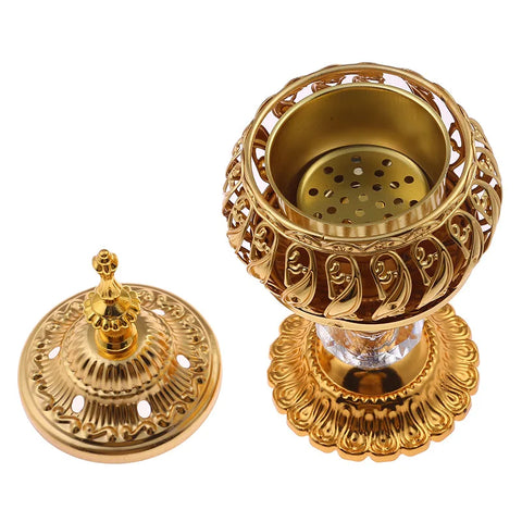 Image of Incense Burner Holder Metal Censer Cone Arabian Stick Frankincense Aromatherapy Fragrance-FrenzyAfricanFashion.com