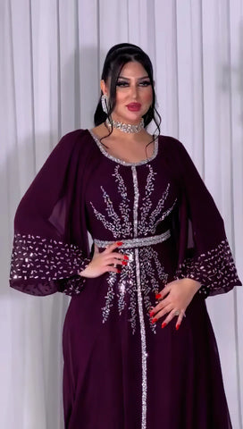 Image of Abaya Women Party Dresses Ramadan Morocco Kaftan Dubai-FrenzyAfricanFashion.com