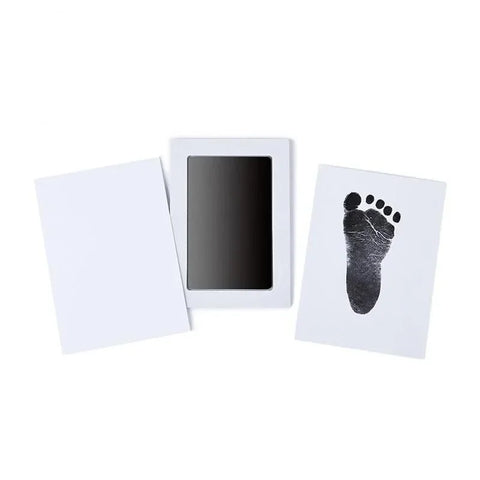 Image of Newborn Baby DIY Hand And Footprint Kit Ink Pads Photo Frame Handprint Toddlers Souvenir Accessories Safe Clean Baby Shower Gift-FrenzyAfricanFashion.com