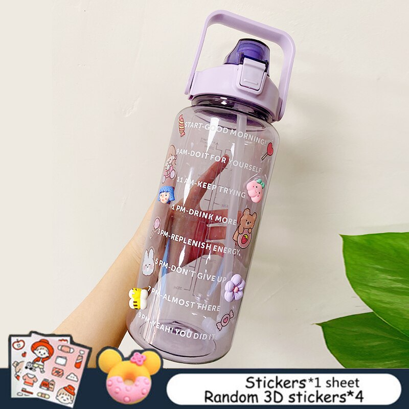 Sanrio x Miniso - Glittery Character Water Bottle w/ Cap | Moonguland