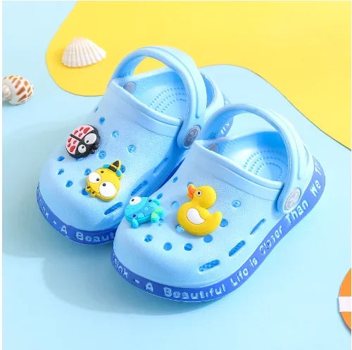 Summer Kids Sandals Children's Shoes Slippers Soft Anti-Skid Cartoon Boys Girls-FrenzyAfricanFashion.com