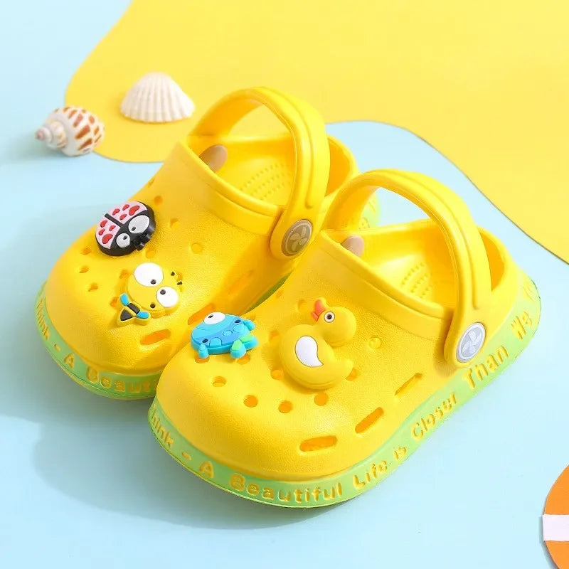 Summer Kids Sandals Children's Shoes Slippers Soft Anti-Skid Cartoon Boys Girls-FrenzyAfricanFashion.com