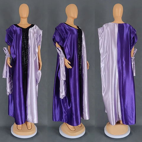 Image of Abayas Robe Dresses Women Traditional Dashiki Ankara Outfits Gown Muslim Kaftan Maxi Long Dress-FrenzyAfricanFashion.com