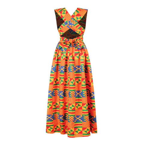 Image of african printing plus size polyester long dress-FrenzyAfricanFashion.com