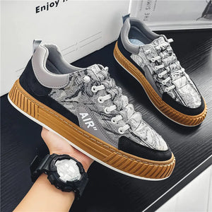 Men's Run Sneaker Walking Leather Cricket Comfort Skateboard Shoes-FrenzyAfricanFashion.com