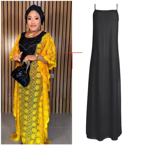 Image of Lace Party Dresses Women 3/4 Sleeve Plus Size Long Maxi-FrenzyAfricanFashion.com