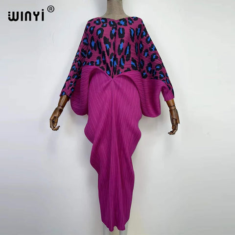 Image of batwing pleated dress-FrenzyAfricanFashion.com