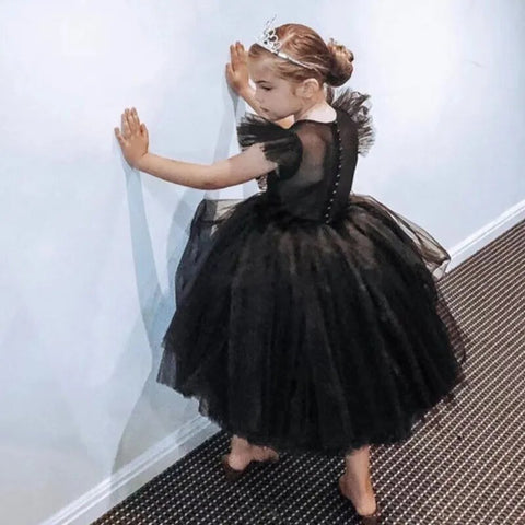 Image of Princess Dress Sequin Lace Tulle Fluffy Kids Evening Formal Pageant-FrenzyAfricanFashion.com