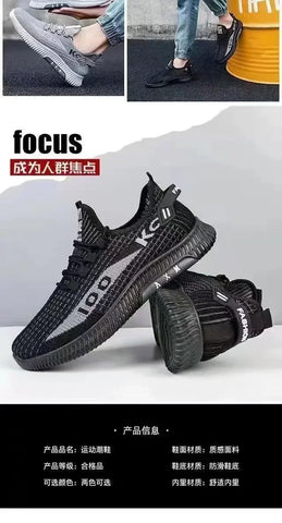 Image of Spring Lightweight Deodorant Men's Shoes Breathable Mesh Sneakers Comfortable Trendy Versatile Shoes Men-FrenzyAfricanFashion.com