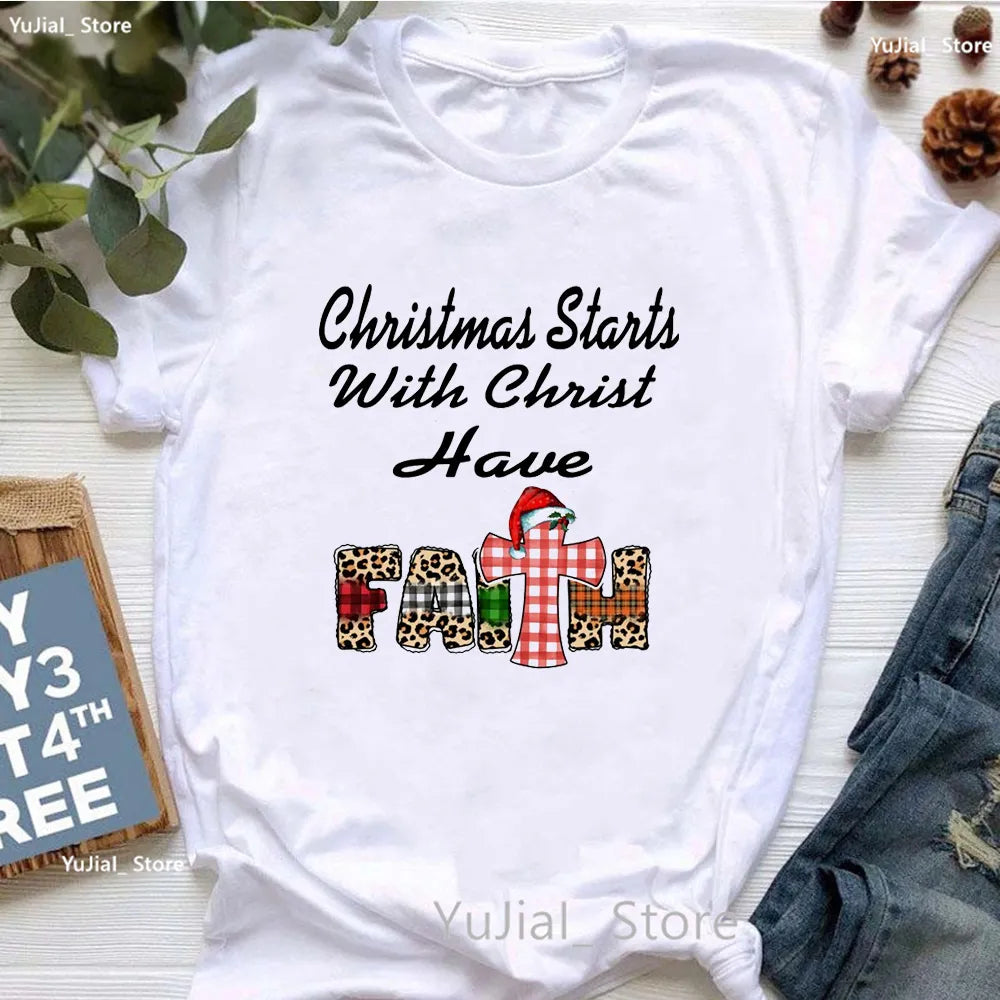 Christmas Starts with Christ Have Faith-FrenzyAfricanFashion.com