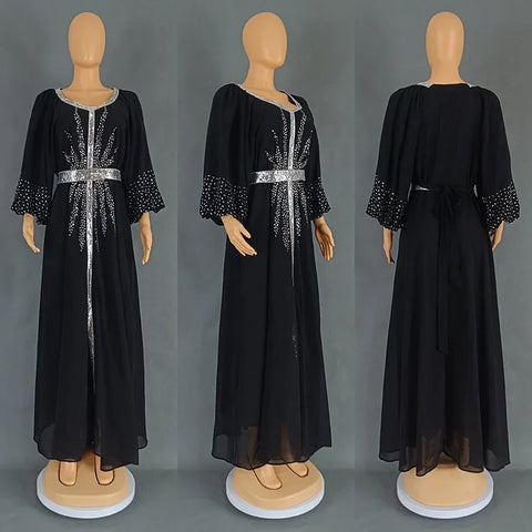 Image of Abaya Women Party Dresses Ramadan Morocco Kaftan Dubai-FrenzyAfricanFashion.com