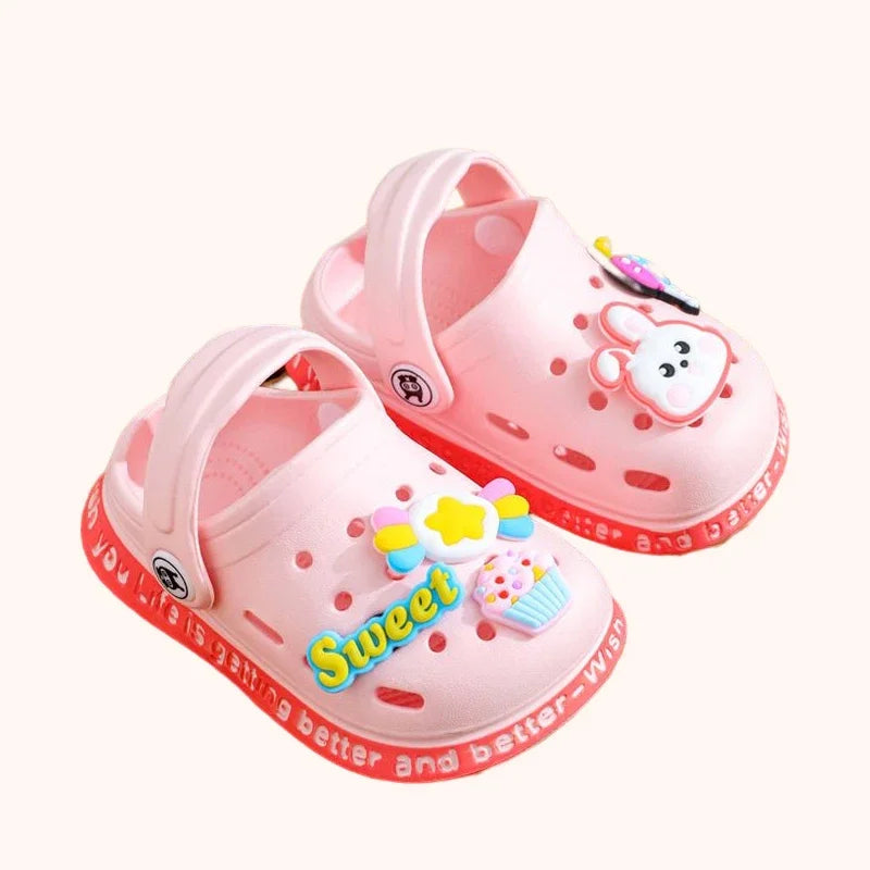 Summer Kids Sandals Children's Shoes Slippers Soft Anti-Skid Cartoon Boys Girls-FrenzyAfricanFashion.com