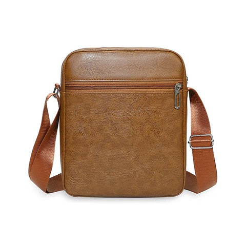 Image of Men's Genuine Leather Crossbody Shoulder Bags High quality Tote Fashion Business Man Messenger Bag Leather Bags fanny pack-FrenzyAfricanFashion.com