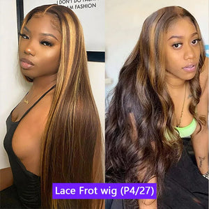 Lace Wigs Remy T Part Brazilian Bone Straight Human Hair-FrenzyAfricanFashion.com