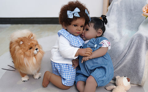 Image of Reborn Flesh tone Black Baby Doll - Shania-FrenzyAfricanFashion.com