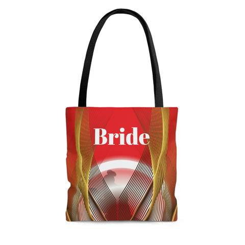 Image of Red Bride Tote | Bridal Shower Gift | Personalized Wedding Bag | Bride to Be | Wedding Gift For Her-FrenzyAfricanFashion.com