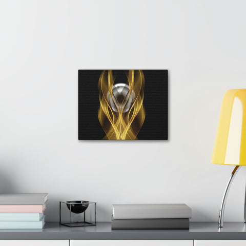 Image of Home Decor Custom Wall ART | Canvas Frame Gold and Black Print | Painting Poster | Abstract Design | Modern Home Office Wall Frame | Firelin-FrenzyAfricanFashion.com