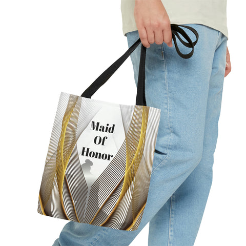 Image of Maid Of Honor Gift Bag | White Tote | Practical Wedding Gift | Bridal Shower Gifts-FrenzyAfricanFashion.com