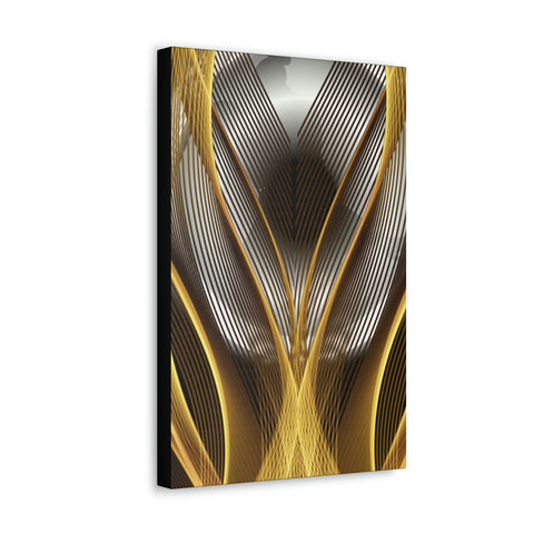 Image of Canvas Prints Wall Art | Bedroom Office Living Room Hallway Designs | Decorative Abstracts | Wall Tiles Black and Gold Decor | Firelin A-FrenzyAfricanFashion.com