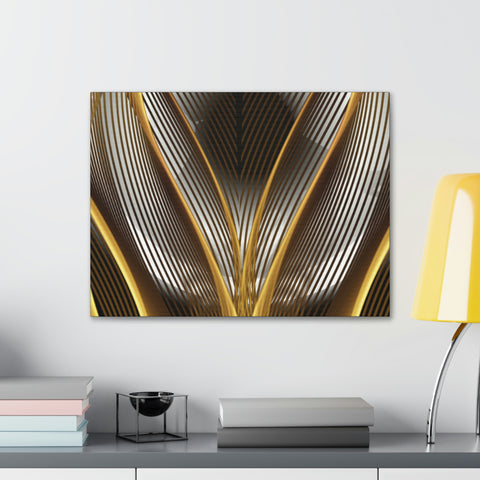 Image of Canvas Prints Wall Art | Bedroom Office Living Room Hallway Designs | Decorative Abstracts | Wall Tiles Black and Gold Decor | Firelin A-FrenzyAfricanFashion.com