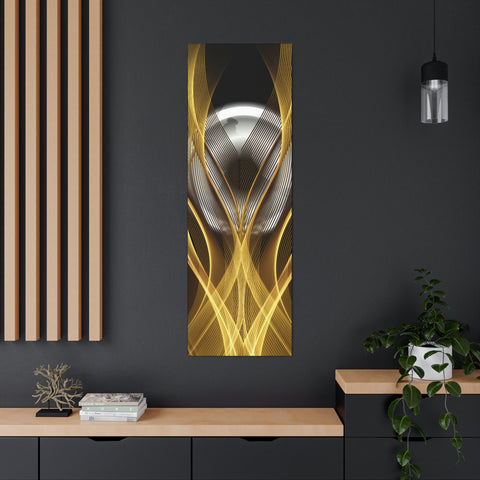 Image of Canvas Prints Wall Art | Bedroom Office Living Room Hallway Designs | Decorative Abstracts | Wall Tiles Black and Gold Decor | Firelin A-FrenzyAfricanFashion.com