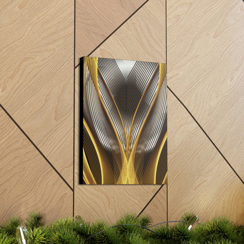 Image of Canvas Prints Wall Art | Bedroom Office Living Room Hallway Designs | Decorative Abstracts | Wall Tiles Black and Gold Decor | Firelin A-FrenzyAfricanFashion.com