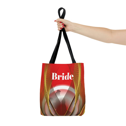 Image of Red Bride Tote | Bridal Shower Gift | Personalized Wedding Bag | Bride to Be | Wedding Gift For Her-FrenzyAfricanFashion.com