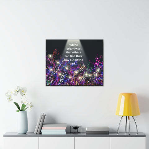 Image of Shine brightly so that others can find their way out of the dark | Canvas Print Wall Arts Beautiful Lights Landscape Room Office Decor-FrenzyAfricanFashion.com