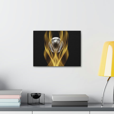 Image of Home Decor Custom Wall ART | Canvas Frame Gold and Black Print | Painting Poster | Abstract Design | Modern Home Office Wall Frame | Firelin-FrenzyAfricanFashion.com