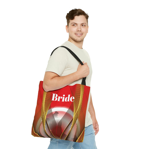 Image of Red Bride Tote | Bridal Shower Gift | Personalized Wedding Bag | Bride to Be | Wedding Gift For Her-FrenzyAfricanFashion.com