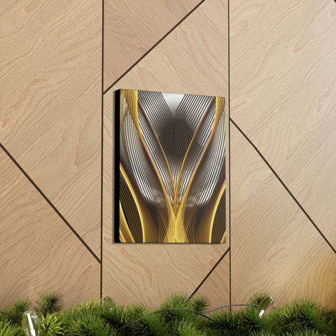 Image of Canvas Prints Wall Art | Bedroom Office Living Room Hallway Designs | Decorative Abstracts | Wall Tiles Black and Gold Decor | Firelin A-FrenzyAfricanFashion.com