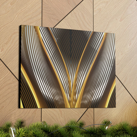 Image of Canvas Prints Wall Art | Bedroom Office Living Room Hallway Designs | Decorative Abstracts | Wall Tiles Black and Gold Decor | Firelin A-FrenzyAfricanFashion.com