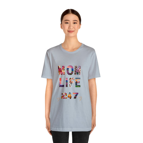 Image of Mom Short Sleeve Tees Shirts | Mom Life 247 | Women Top-FrenzyAfricanFashion.com