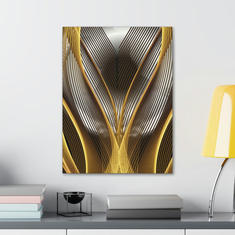 Image of Canvas Prints Wall Art | Bedroom Office Living Room Hallway Designs | Decorative Abstracts | Wall Tiles Black and Gold Decor | Firelin A-FrenzyAfricanFashion.com