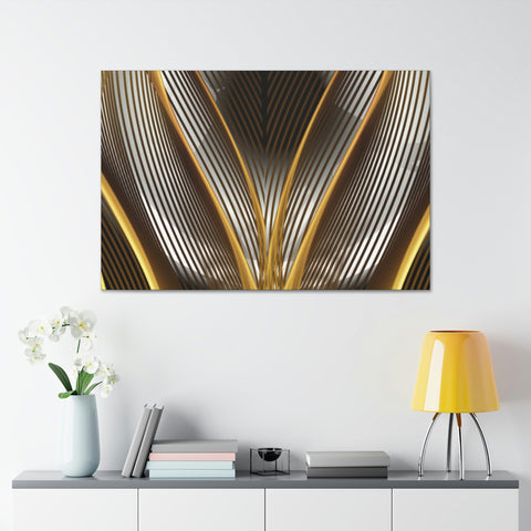 Image of Canvas Prints Wall Art | Bedroom Office Living Room Hallway Designs | Decorative Abstracts | Wall Tiles Black and Gold Decor | Firelin A-FrenzyAfricanFashion.com