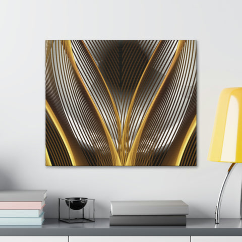 Image of Canvas Prints Wall Art | Bedroom Office Living Room Hallway Designs | Decorative Abstracts | Wall Tiles Black and Gold Decor | Firelin A-FrenzyAfricanFashion.com