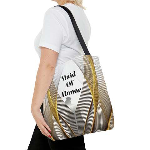 Image of Maid Of Honor Gift Bag | White Tote | Practical Wedding Gift | Bridal Shower Gifts-FrenzyAfricanFashion.com