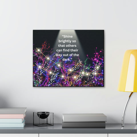 Image of Shine brightly so that others can find their way out of the dark | Canvas Print Wall Arts Beautiful Lights Landscape Room Office Decor-FrenzyAfricanFashion.com